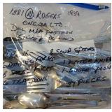 Bag of flatware - Rogers - the information is on