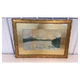 Alexander Robinson framed watercolor landscape