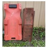 Car ramps and creeper