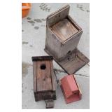 3 bird houses
