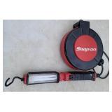 Snap-on retractable drop light