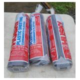 3 rolls of black plastic