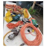 Tub of extension cords