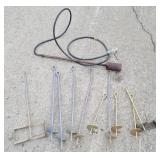 Weed torch and tie downs