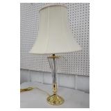 Brass and glass lamp