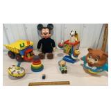 Box of retro toys Mickey Mouse, Playskool