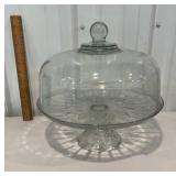 2 in 1 cake dome stand/bowl with lid