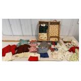Retro trunk with doll clothes
