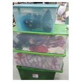 2 large unsorted tubs Christmas items - We are