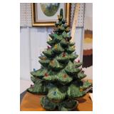 large Light up ceramic Christmas tree