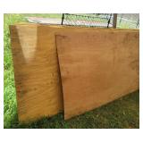 4 sheets of plywood and partial sheet Luan