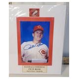 Signed photograph - Pete Rose with certificate