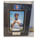 Signed photograph - Ernie Banks with certificate