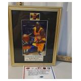 Signed photograph - Kobe Bryant with certificate