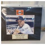 Signed photograph - Willie Mays with certificate
