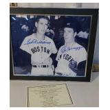 Signed photograph -Joe DiMaggio and Ted Williams