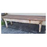 Farm table 87"22"x23"