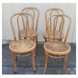 4x$ bent wood chairs