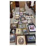 Box of misc framed photos