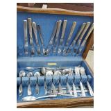 Flatware in a wooden case