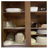 Contents of kitchen cupboard - some Fire King and