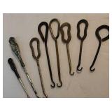 Button hooks incl 2 sterling & local