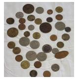 Foreign coins & tokens