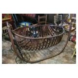 Very old rocking bentwood baby cradle