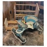 Stroller, 2 doll beds, 2 chairs - projects