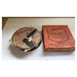 2 retro guitar string advertising boxes with
