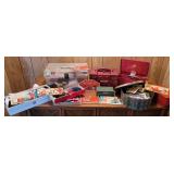 Box sewing incl Singer sewing caddy