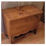 16"t x 18"w Small pine blanket chest full of