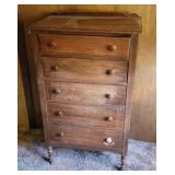 5 drawer highboy, needs finish.
