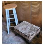 Queen Ann stool. ** project and tall stool.