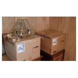 2 hanging lights, new in box.