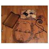 Folding horseshoe hanger, office organizer,