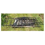 Wrought iron railing.