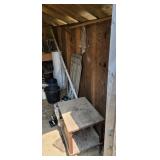 Buying contents of the shed.