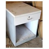 1 drawer white cabinet