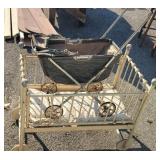 stick & ball victorian Crib and stroller.