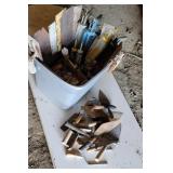 Tub - trowels, tools, etc