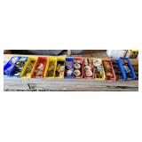 Parts bins with hardware