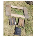 Carts, including 3 for a snowmobile.