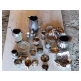 Box lot of silverplate.