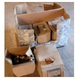 7 boxes copper elbows & brass fittings