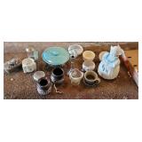 Box retro pottery, California, cookie jar, etc