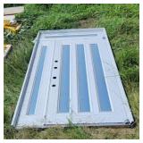 Aluminum entry door w/side light and transom