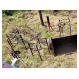 Chains, tow behind seeder, etc.