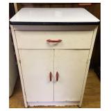 Metal enamel top cabinet
