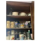 Contents of kitchen cupboard - mostly glasses and